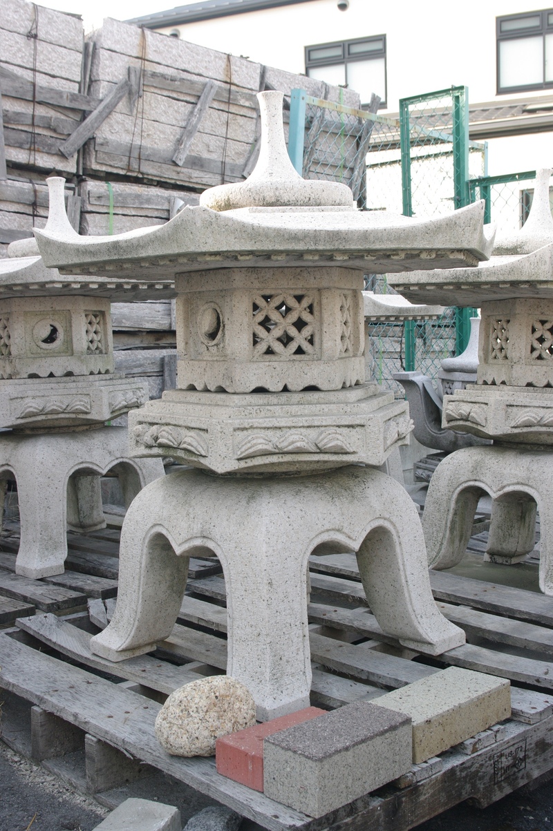 六角雪見 錆 | 造園資材館