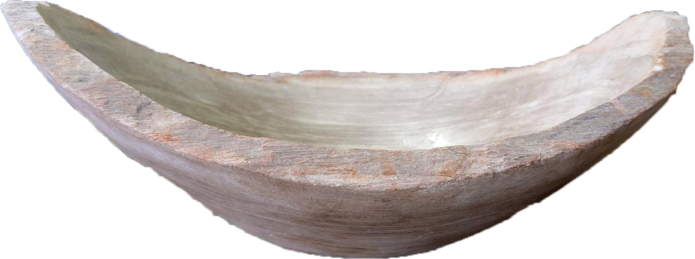 木化石　刻（とき）ボウル | 造園資材館