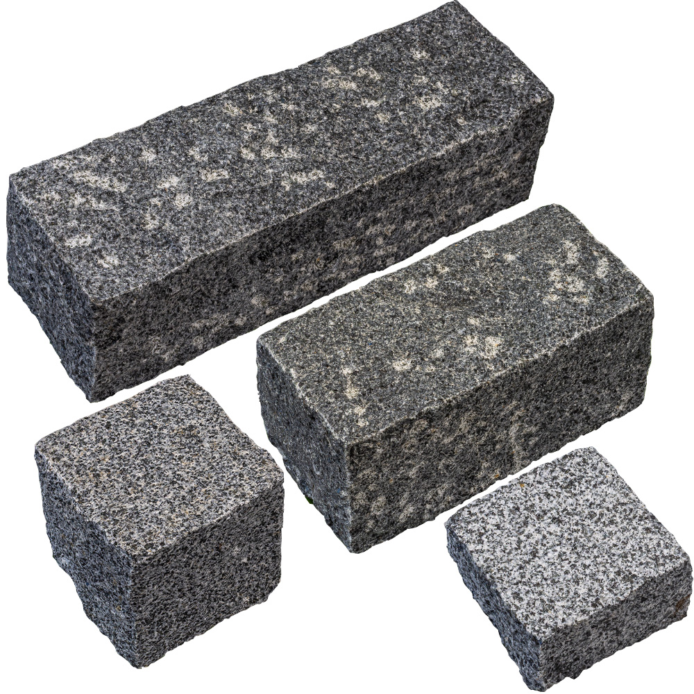 クワンストーンピンコロ グレー ノミギリ仕上げ | 造園資材館