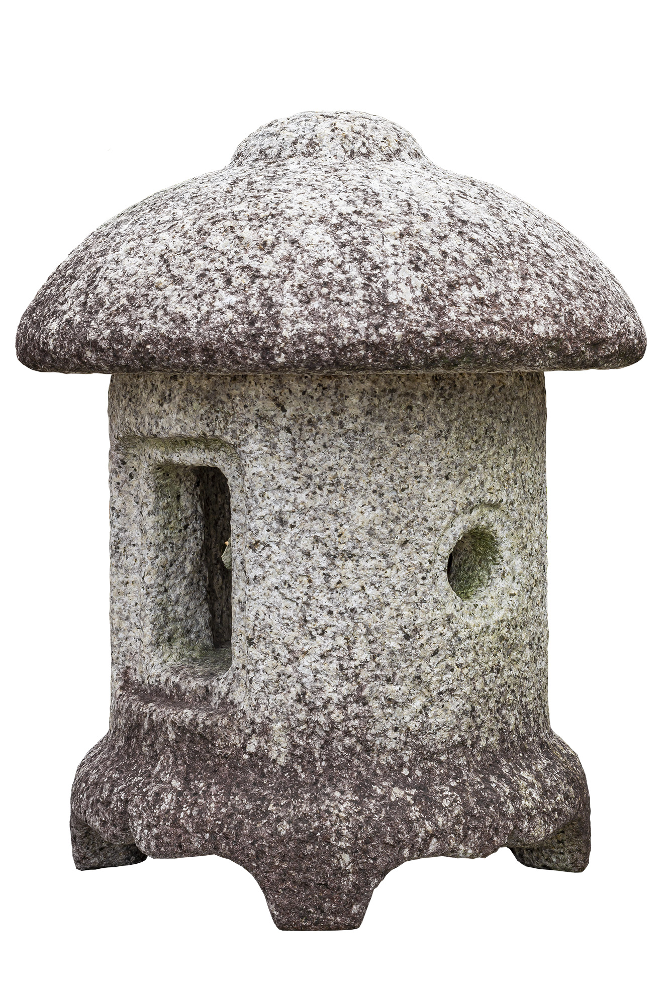 蛭川御影 岡崎製灯篭丸置灯 | 造園資材館