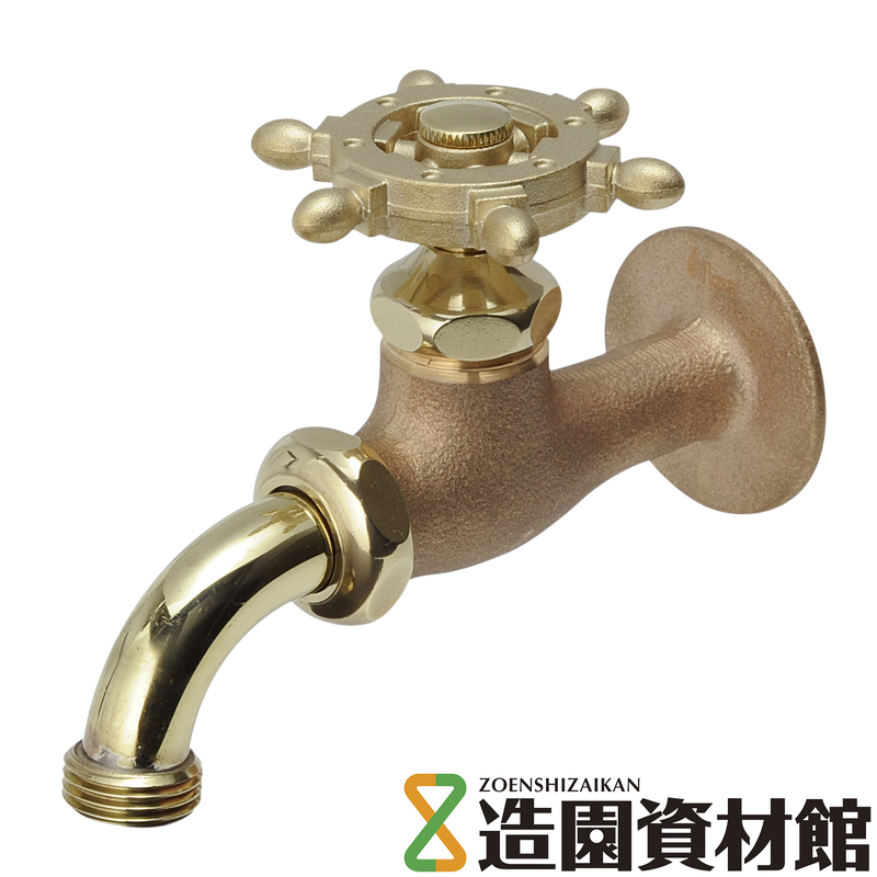 万能ホーム胴長水栓 ラダー/鋳肌 | 造園資材館