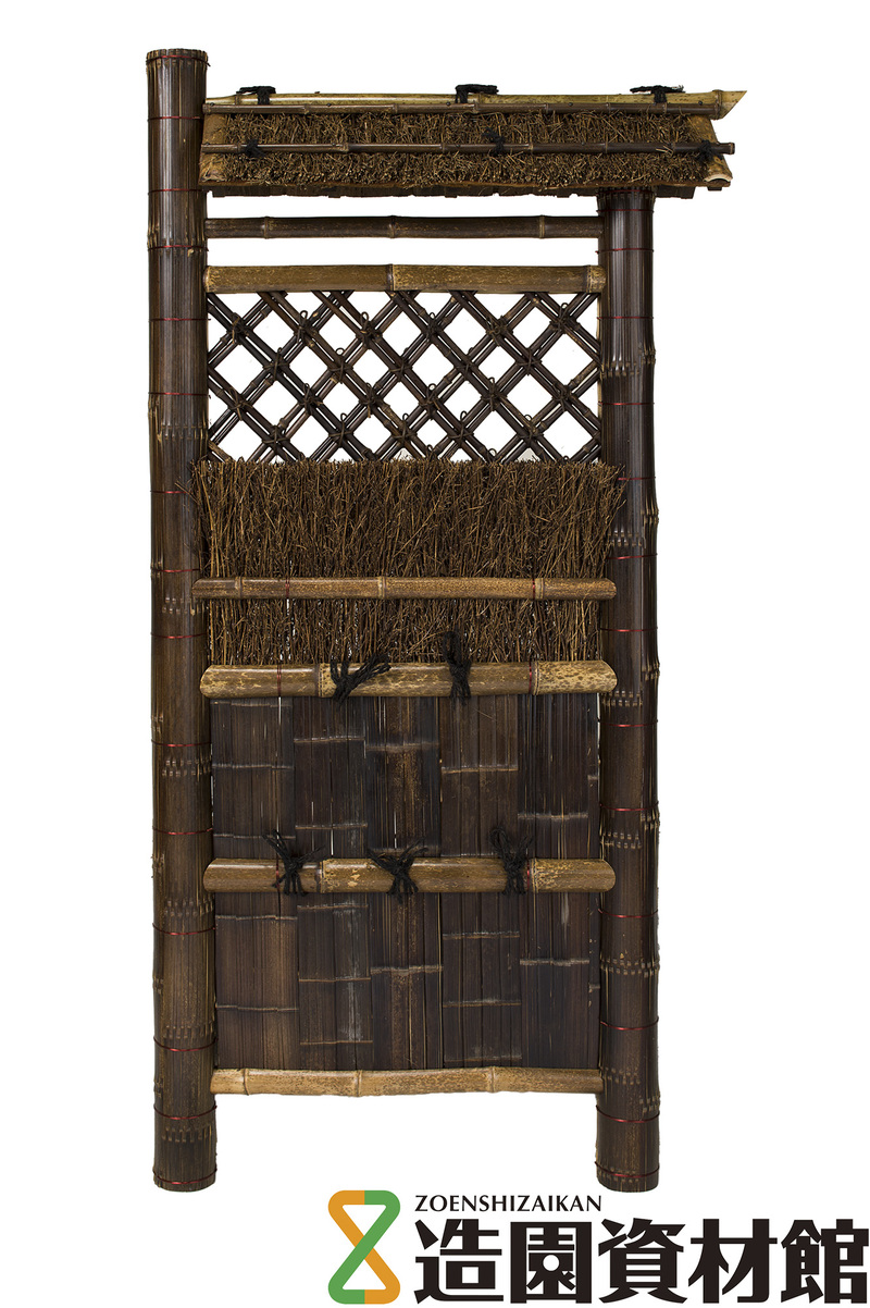 虎巻屋根付垣 | 造園資材館