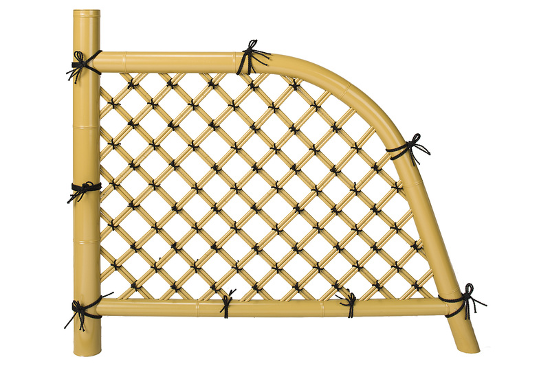 プラ光悦寺垣(曲げ軽量タイプ) 黄 | 造園資材館