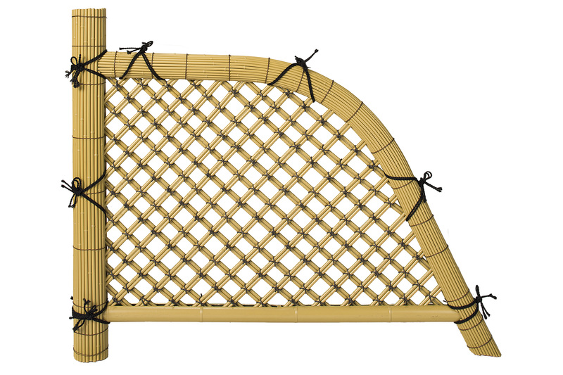 プラ光悦寺垣(DXタイプ) 黄 | 造園資材館